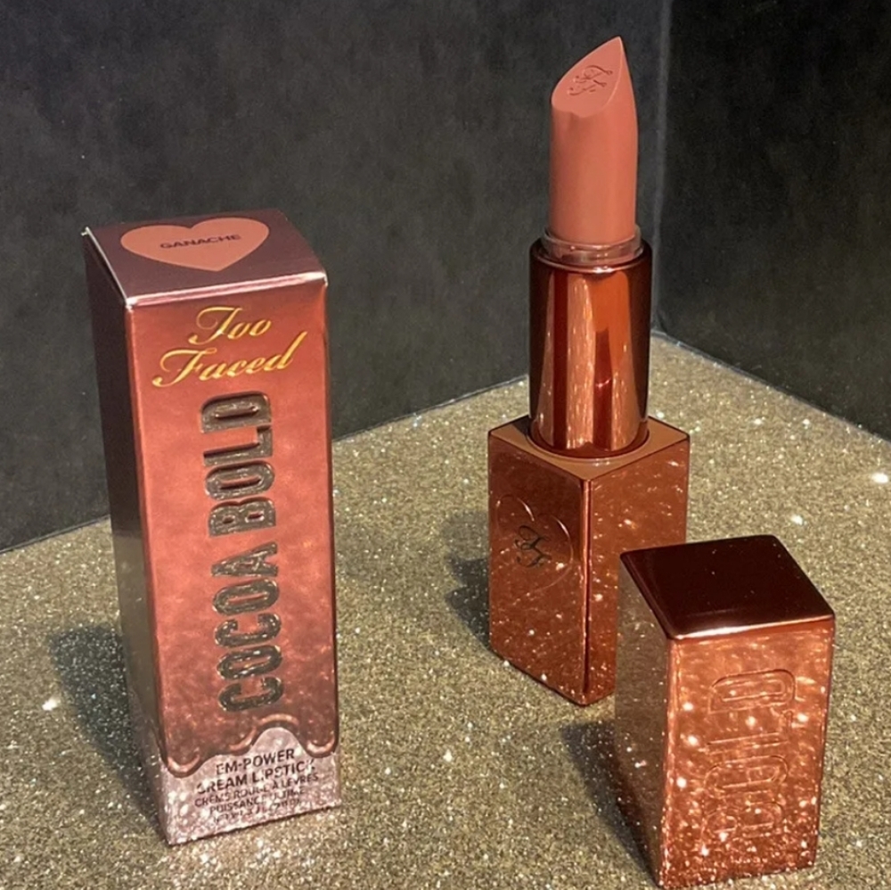 🧚♀️GANACHE Too Faced Cocoa Bold Chocolate Lipstick NWT - Picture 2 of 5
